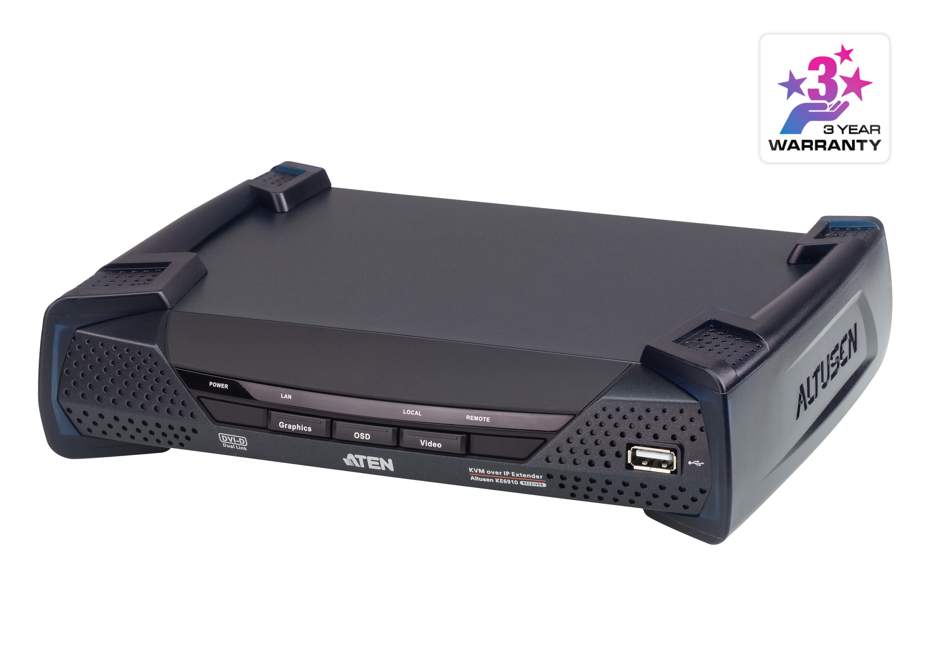 ATEN 2K DVI-D KVM Over IP Receiver