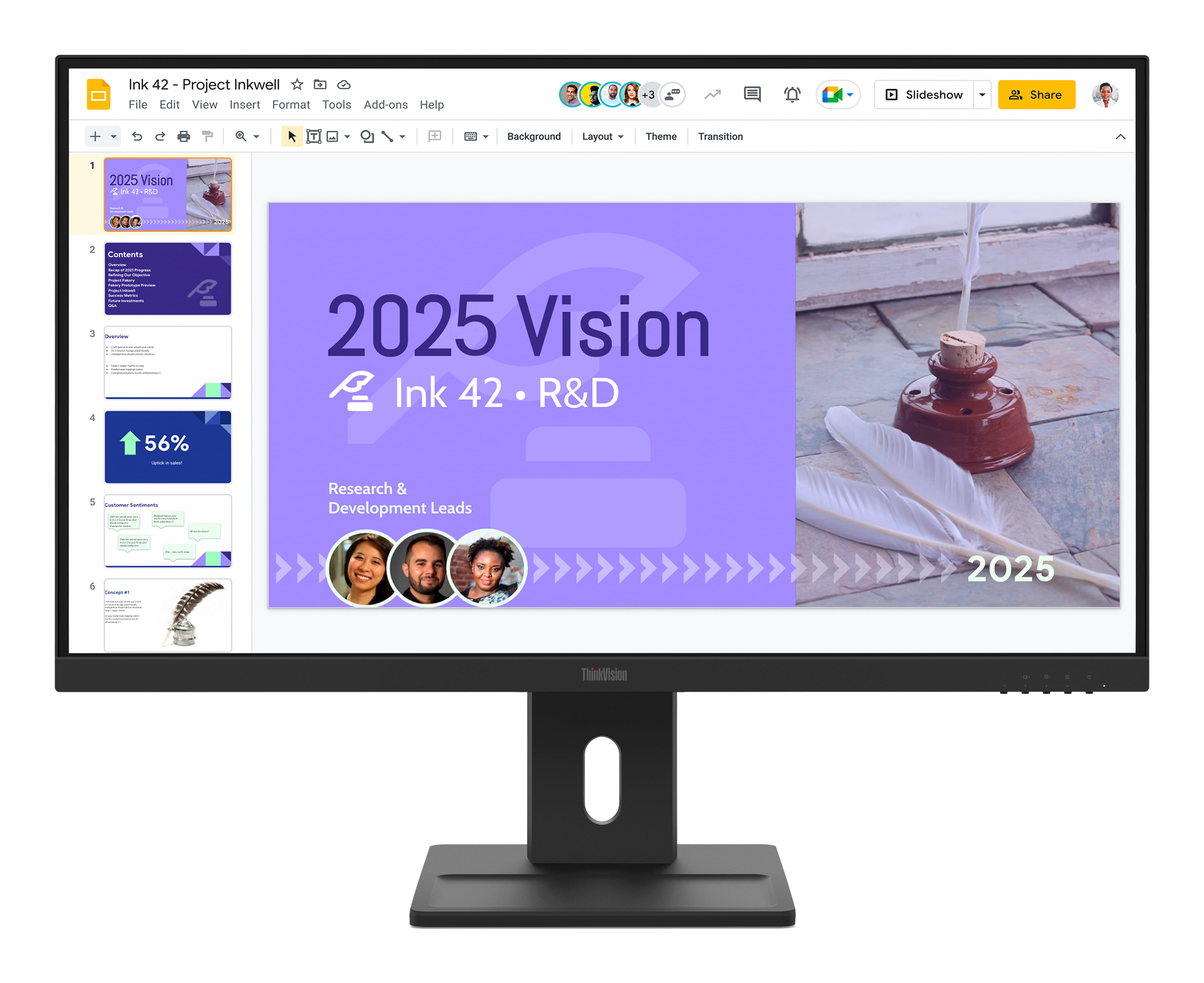 Lenovo E27Q-40 27" QHD WLED IPS 100Hz Height Adjustable Monitor