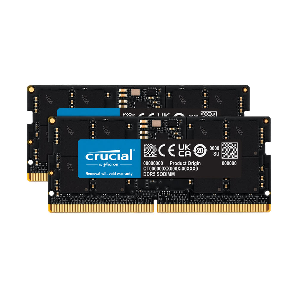 Crucial 32GB Kit (2x16GB) DDR5-5200 SODIMM Memory