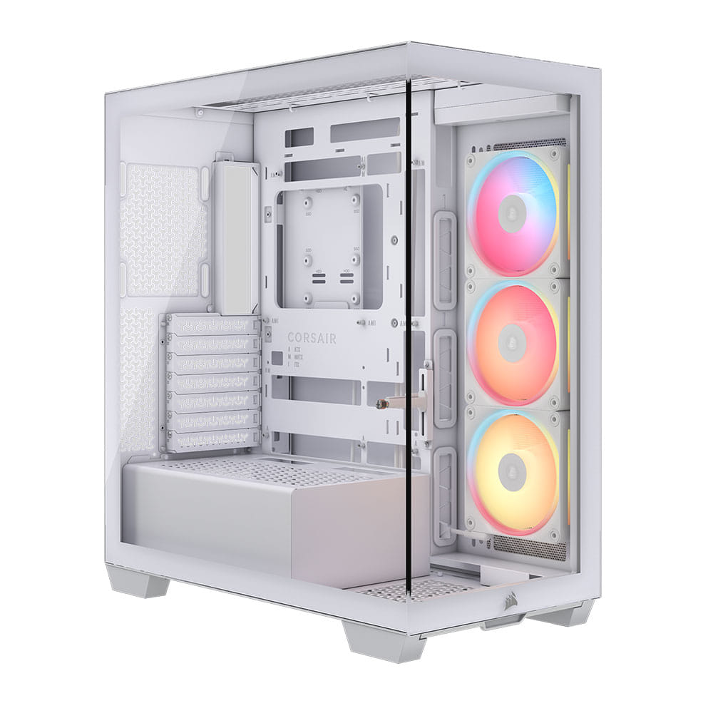 Corsair 3500X LX-R RGB TG Mid-Tower PC Case - White