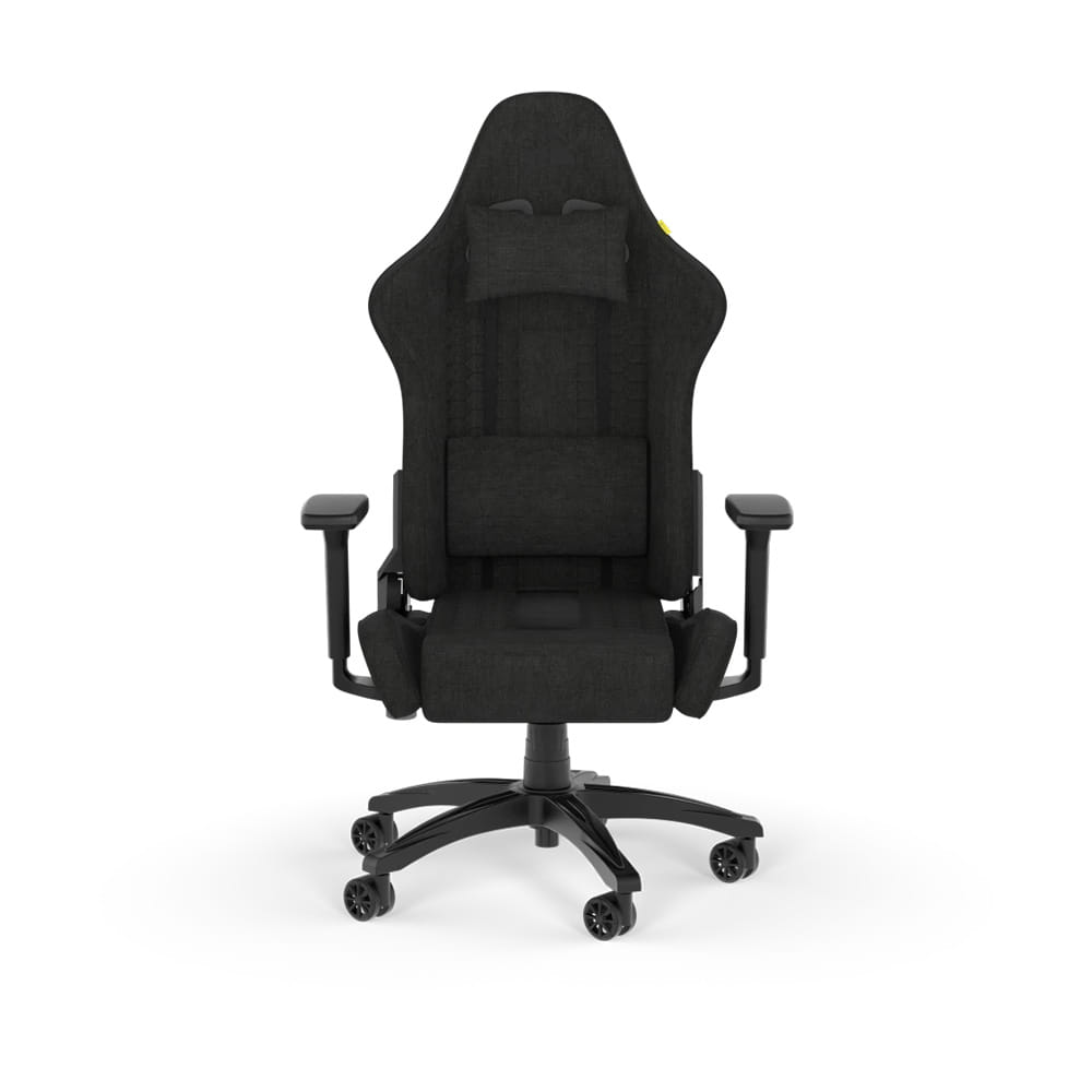Corsair TC100 RELAXED Fabric Gaming Chair - Fabric Black/Black
