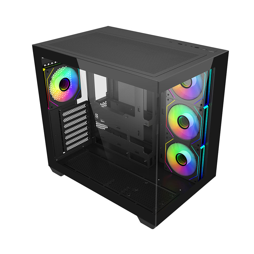 Cooler Master Elite 681 TG Mid-Tower ATX Case BK