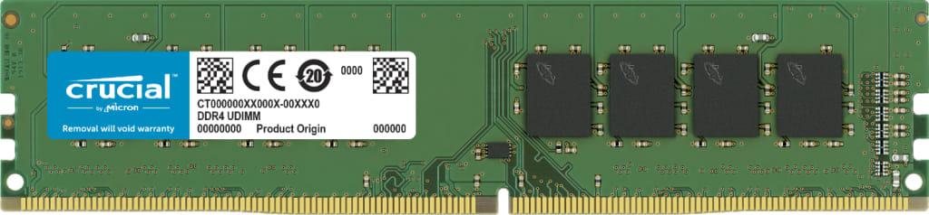 Crucial 8GB DDR4-2666 UDIMM Desktop Memory
