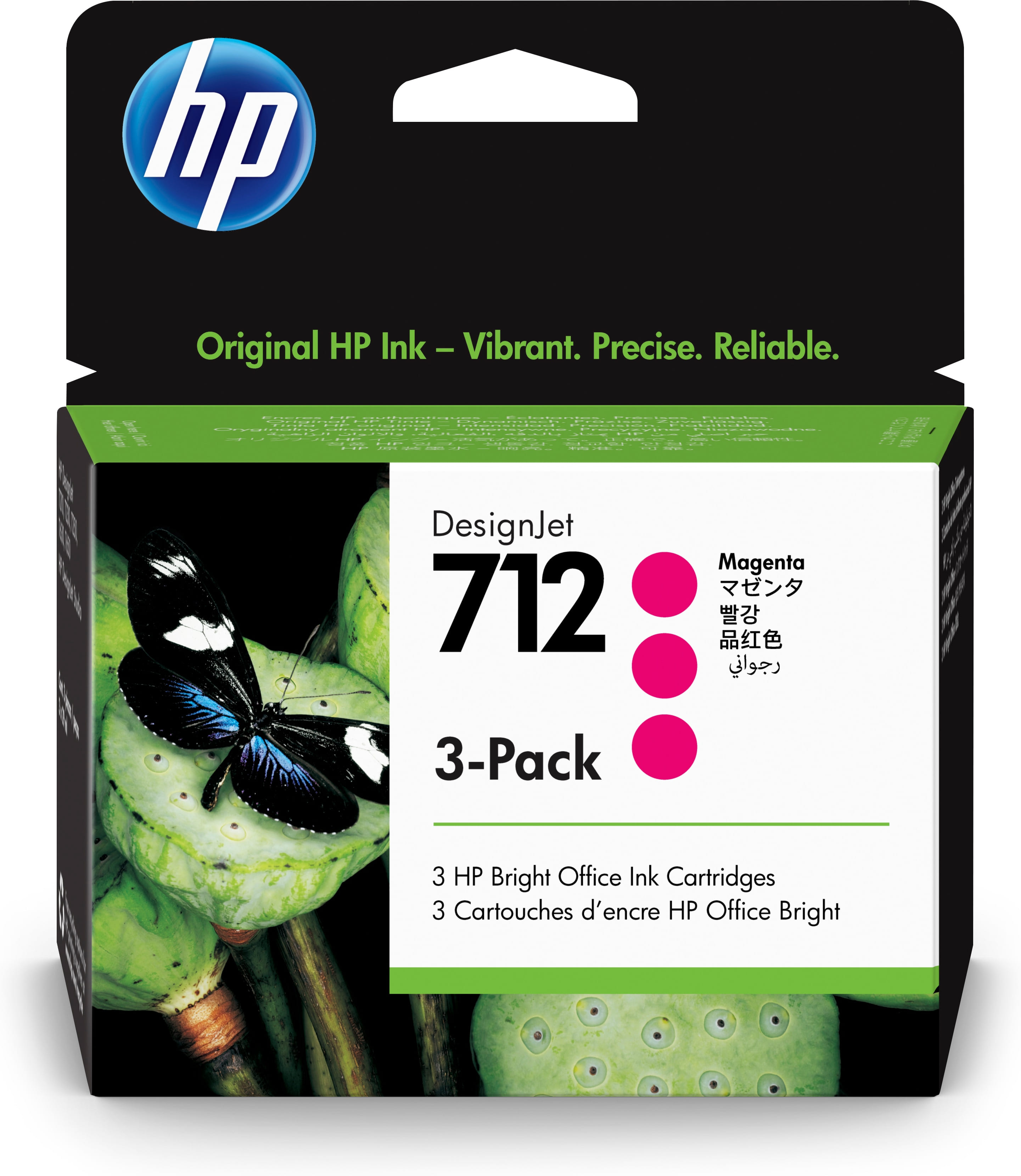 HP 712 3-Pack 29-Ml Magenta Ink Cartridge