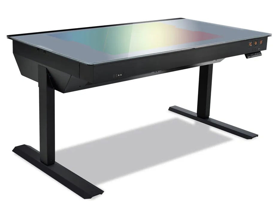 Lian Li Dual System Motorized Desk PC - Black