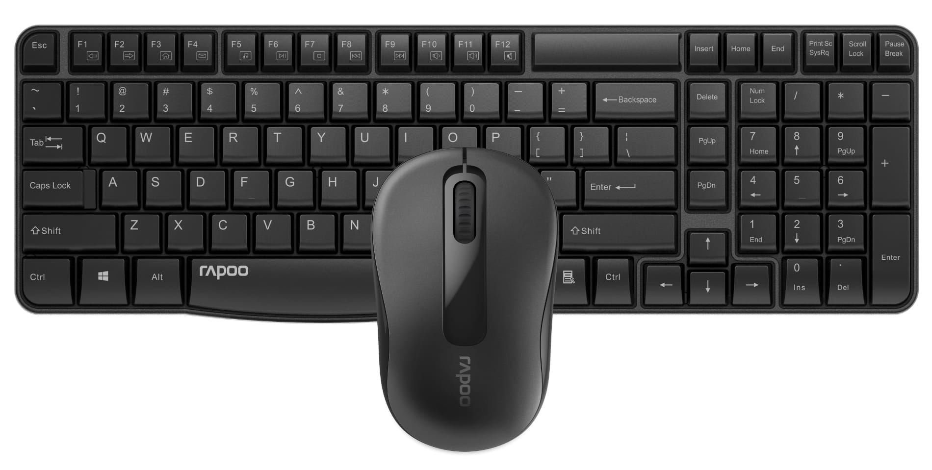 Rapoo X1800S Wireless Optical Keyboard + Mouse Combo