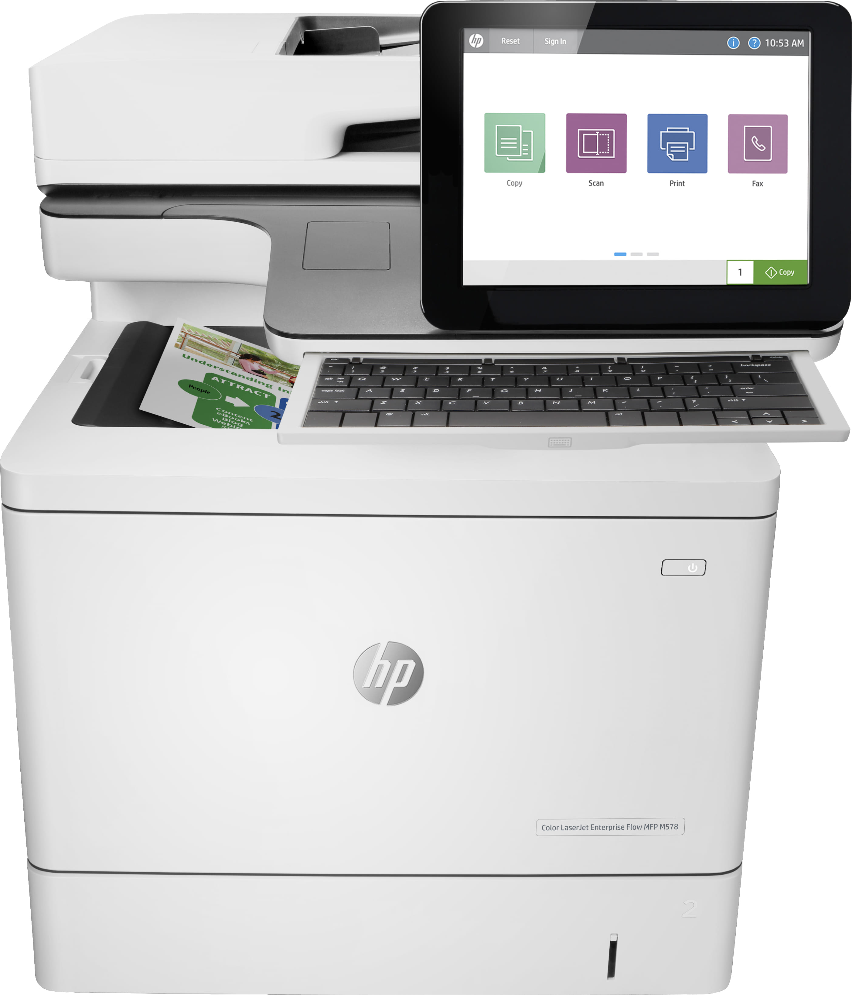 HP M578z MultiFunctional Wireless Color LaserJet Enterprise Flow Printer