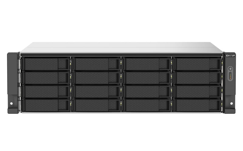 QNAP TS-1673AU-RP-16G NAS/storage server V1500B Ethernet LAN Rack (3U) Black, Grey