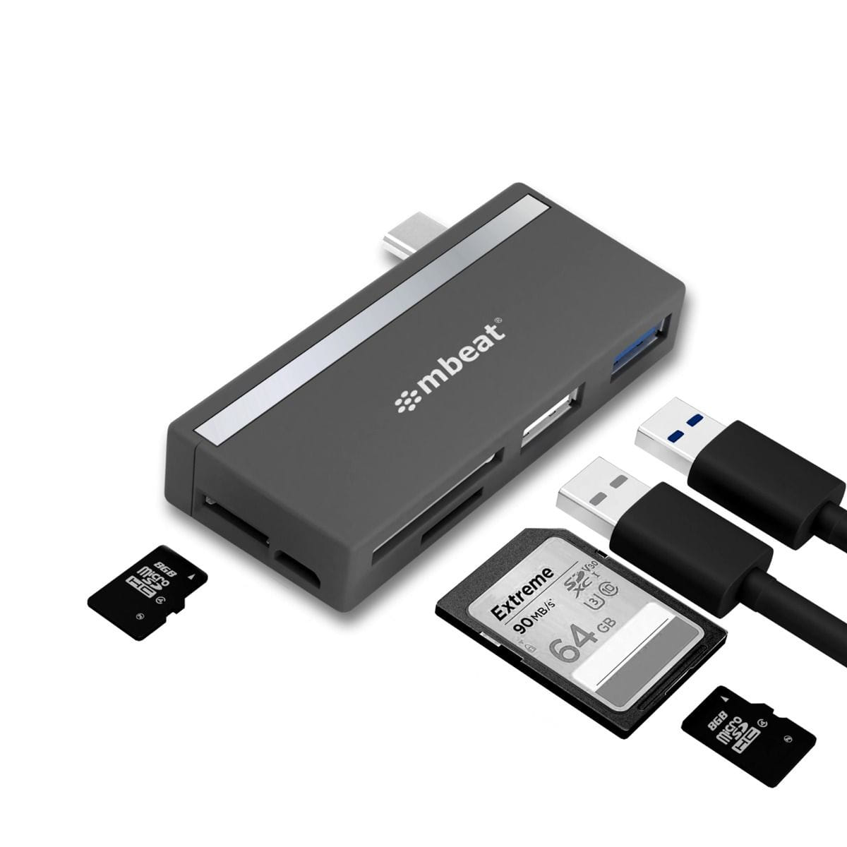 mbeat Essential 5-in-1 USB-C Hub