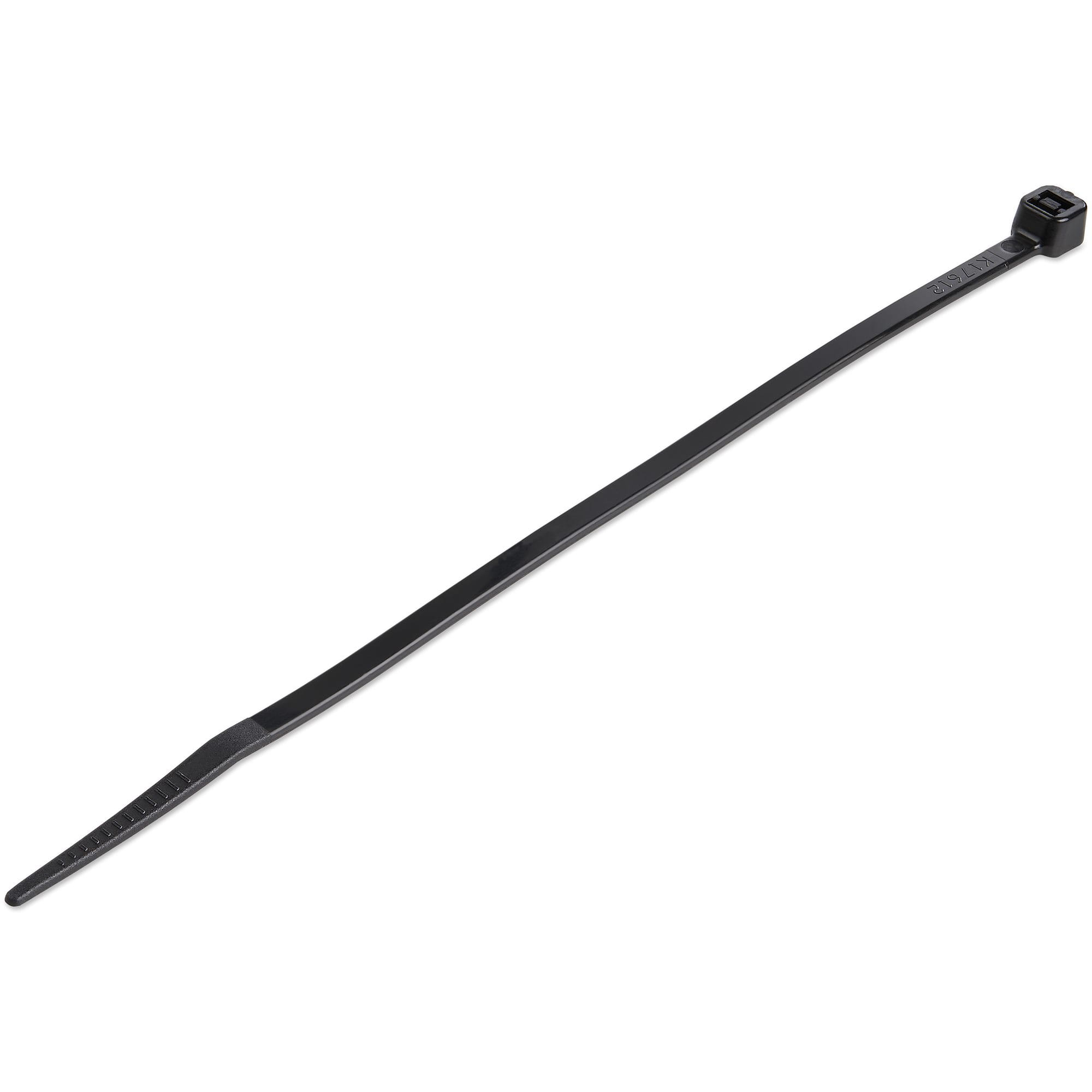 StarTech 1000 Pack 6" Cable Ties - Black Medium Nylon/Plastic Zip Tie AdjusTable Electrical/Network Wraps/-40 to +85C Temp/94V-2 Fire & UL Rated TAA