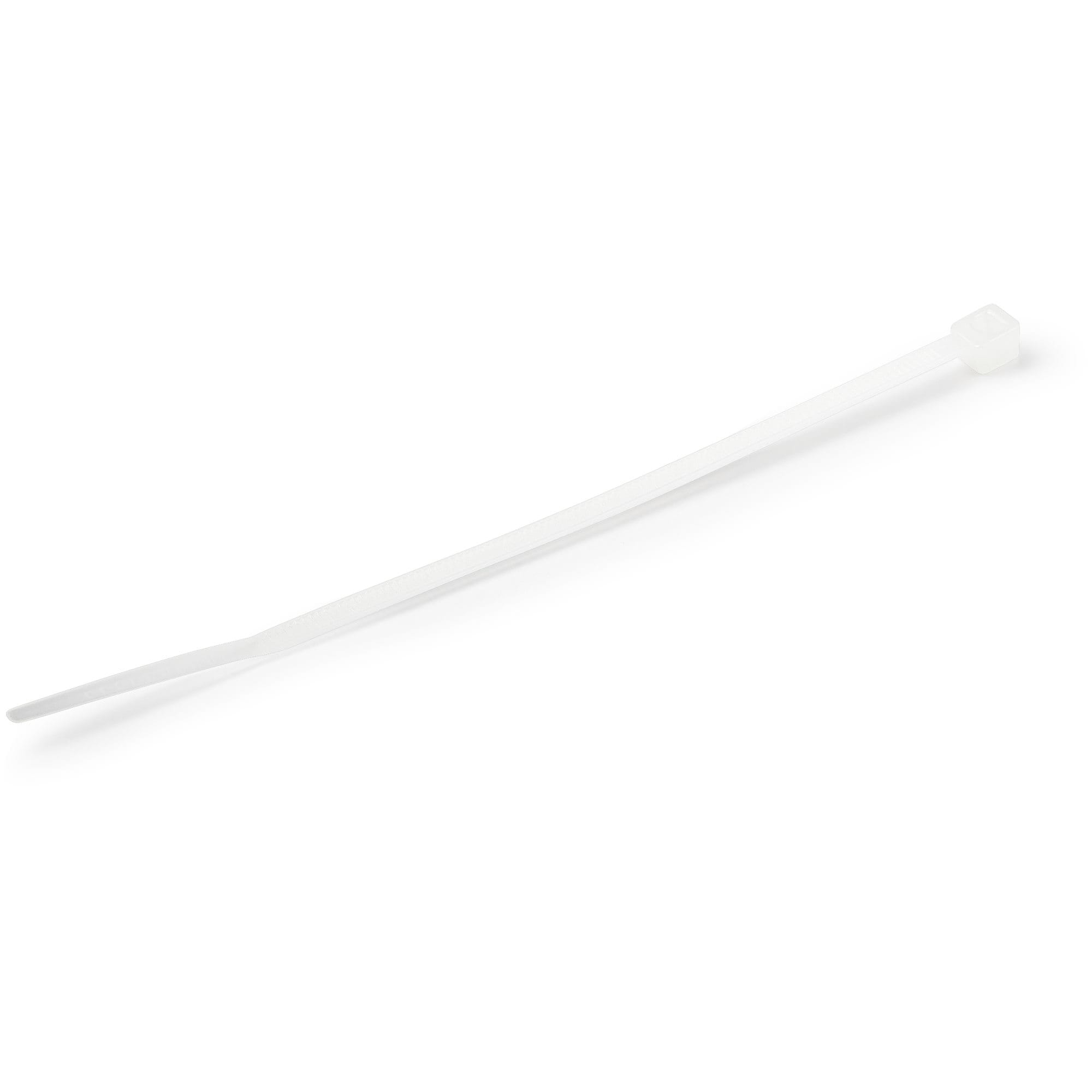 StarTech 1000 Pack 4" Cable Ties - White Small Nylon/Plastic Zip Tie AdjusTable Electrical/Network Wraps/-40 to +85C Temp/94V-2 Fire & UL Rated TAA