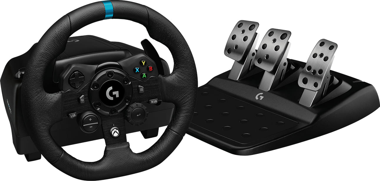 Logitech G G923 Black USB Steering Wheel + Pedals PC, Xbox