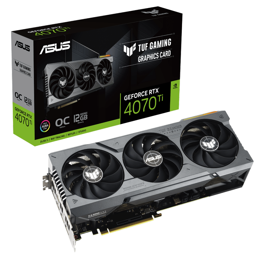 Asus TUF Gaming GeForce RTX 4070 Ti 12GB Graphics Card OC Edition
