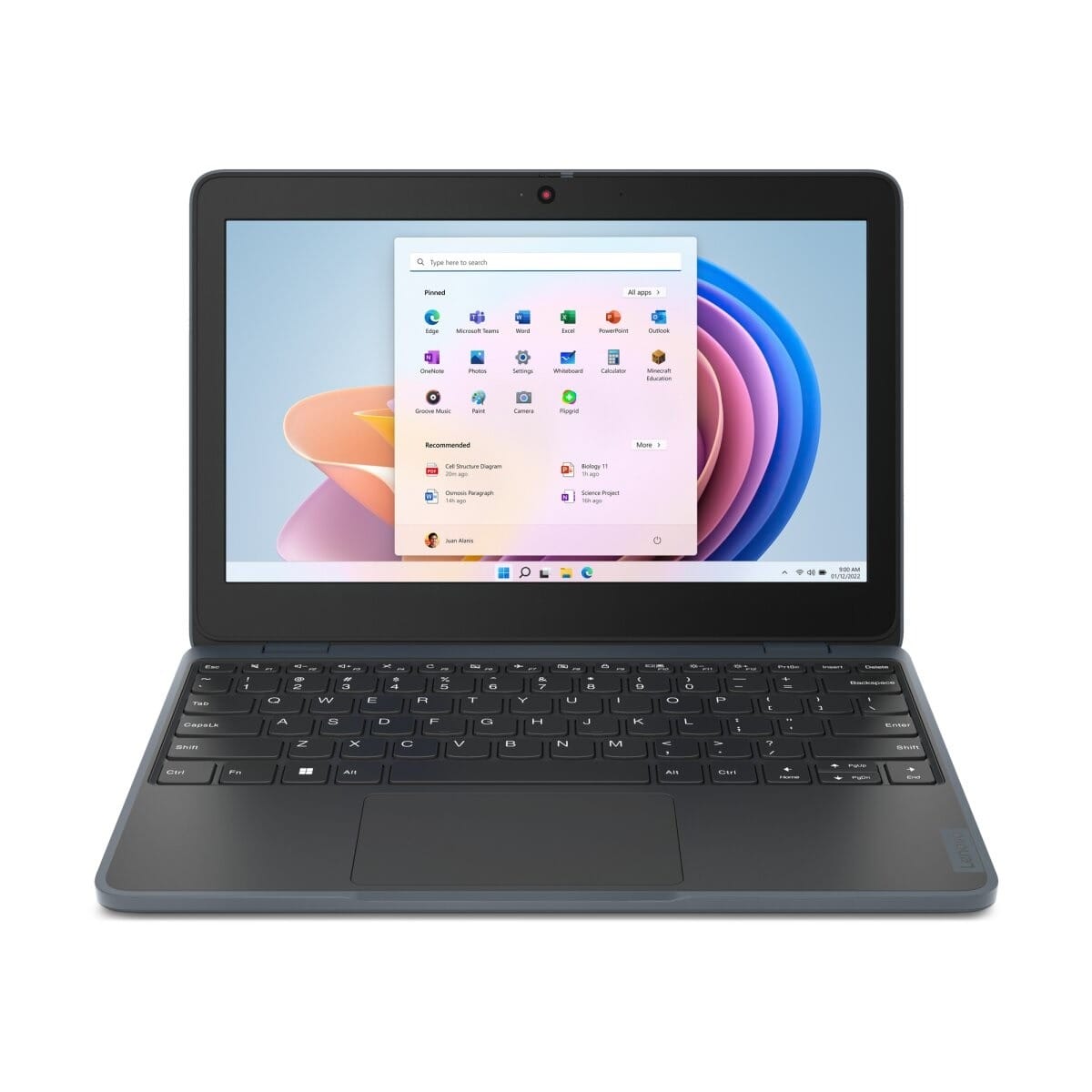 (Carton Damaged) Lenovo EDU-100w G4, 11.6" HD Laptop, N100, 4GB RAM, 128GB SSD, Windows 11 Pro