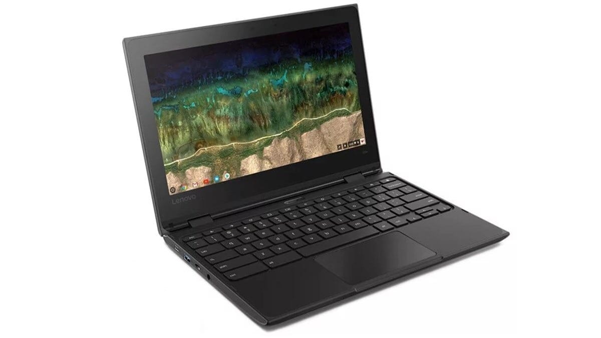 (Carton Damaged) Lenovo 500E Yoga Chromebook Gen4, 12.2" HD Laptop, N100, 4GB RAM, 32GB eMMC, ChromeOS