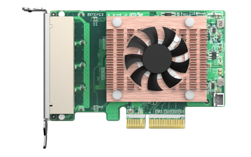 QNAP Quad Port 2.5Gbe 4 Speed Network Card