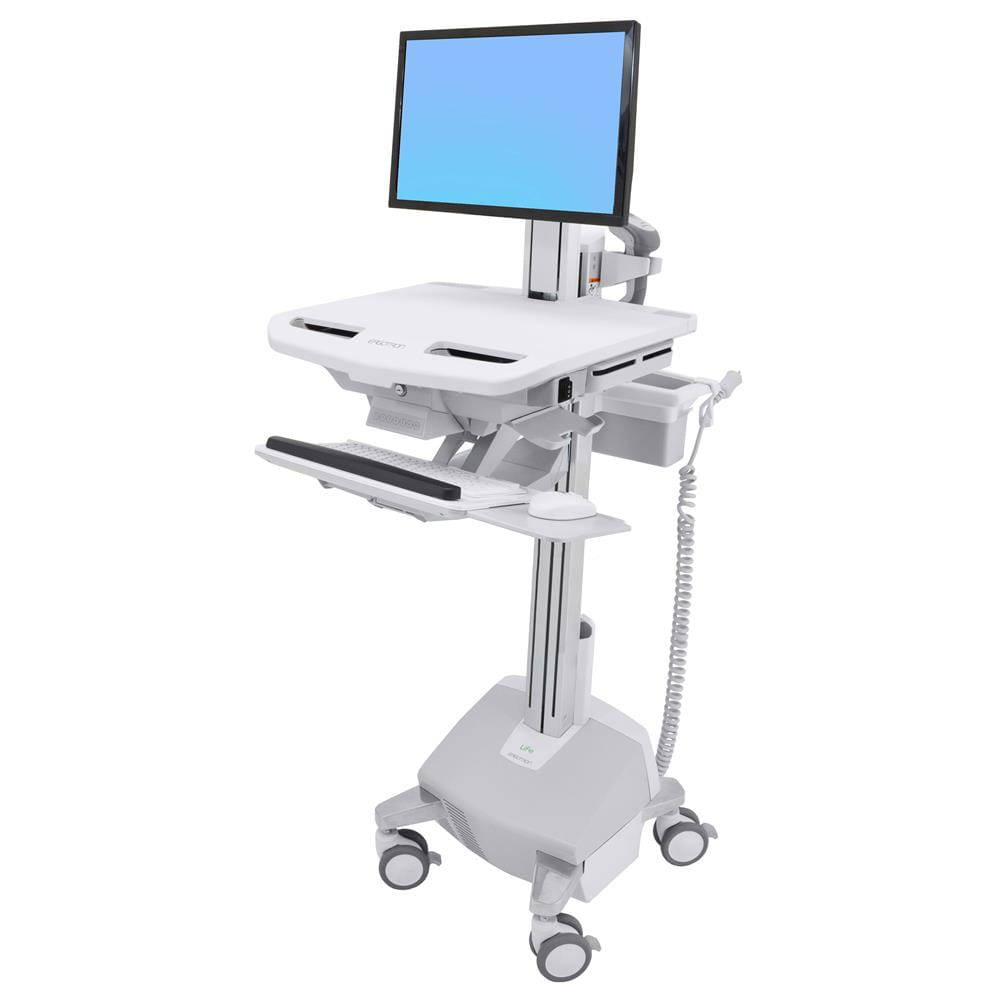 Ergotron StyleView Electric LiftCart With LCD Pivot Life Powered