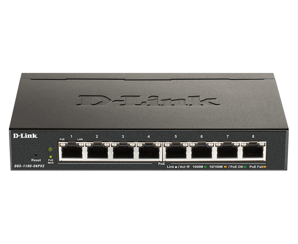 D-Link Network Switch Managed L2/L3 Gigabit Ethernet (10/100/1000) Power over (PoE) Black