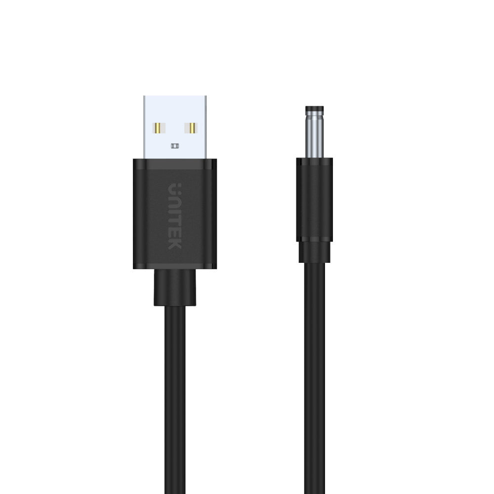 Unitek 1M USB-A Male To DC3.5 1 Male Power Cable - Black