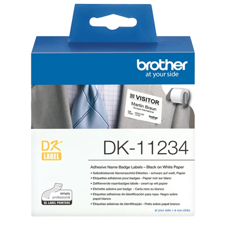 Brother Printer Label White Self-adhesive