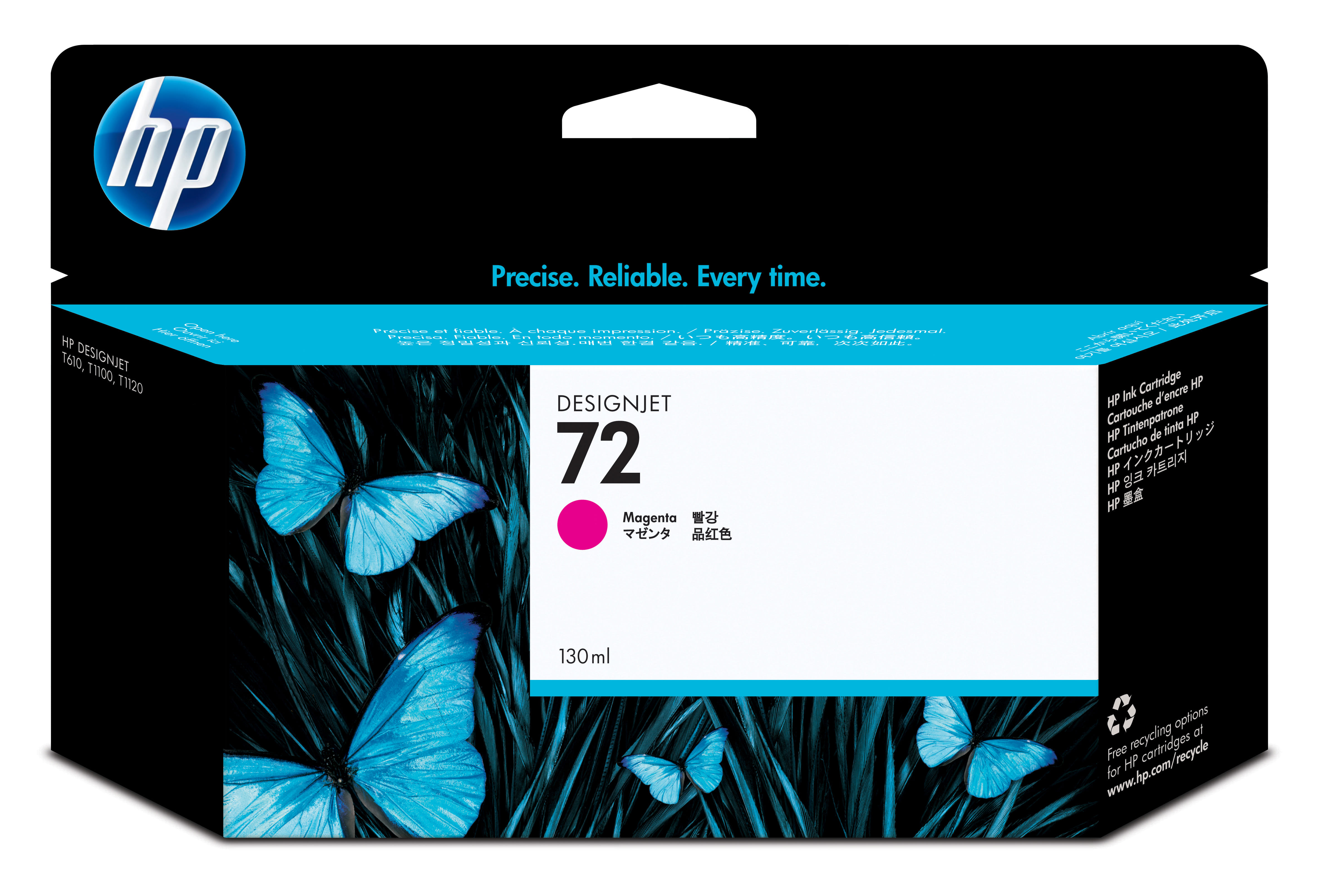 HP 72 Ink Cartridge, Magenta