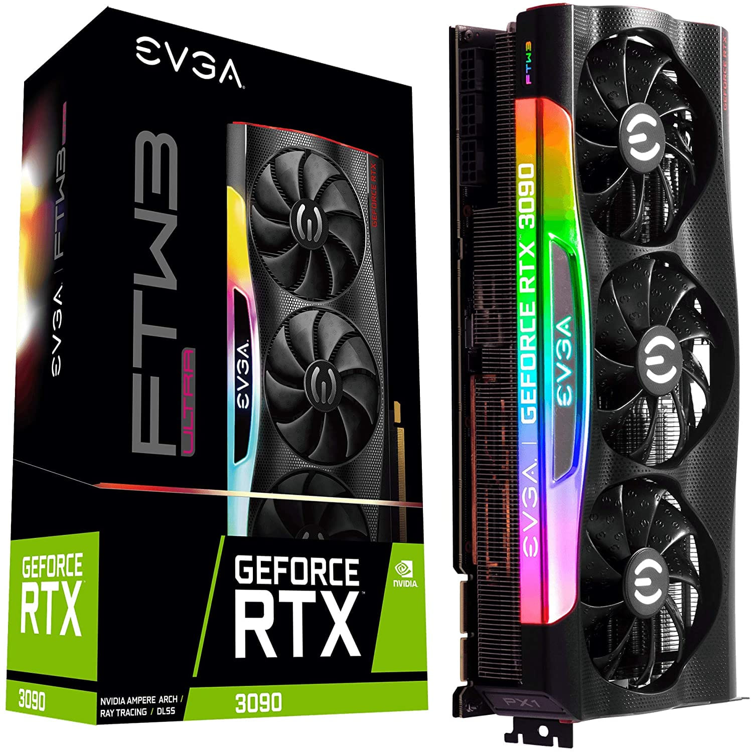 EVGA 24G-P5-3987-KR Graphics Card NVIDIA GeForce RTX 3090 24GB GDDR6x