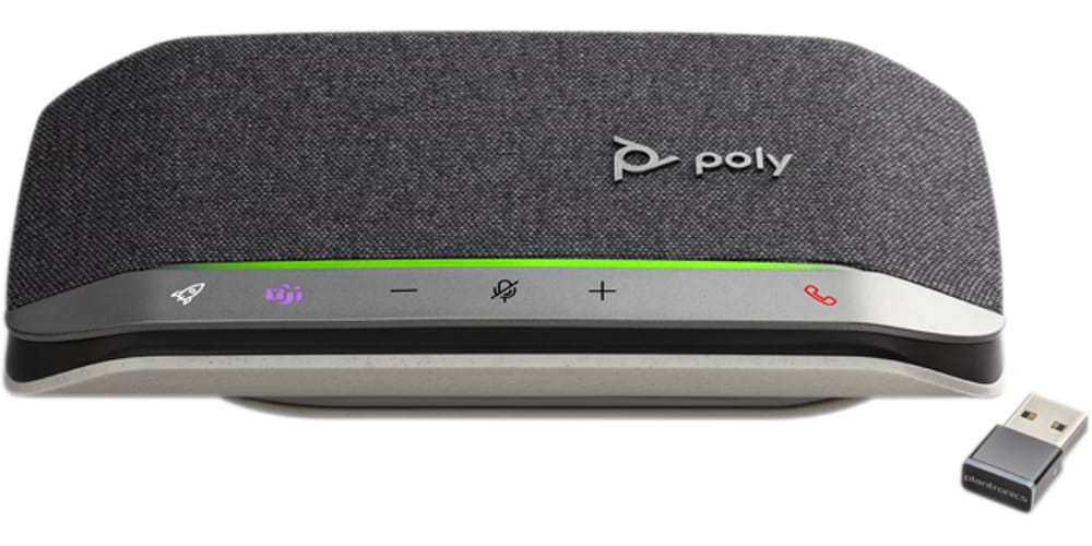 Poly sync 20+ CL5400-M With BT600 USB-C Dongle Speakerphone Universal Bluetooth Black, Silver