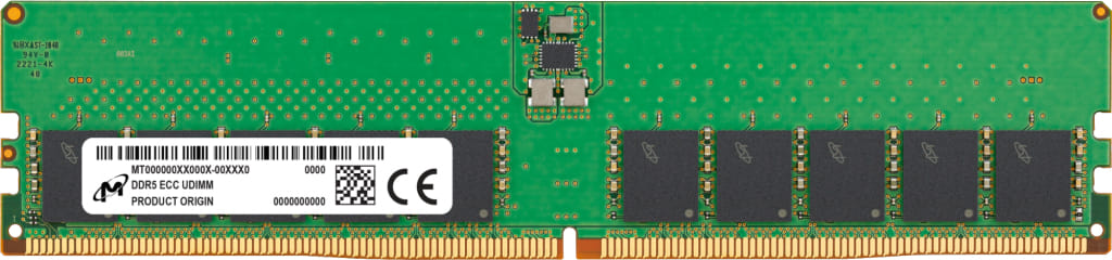 メモリー Micron DDR5-5600 ECC UDIMM 16GBx2 32GB Micron 32GB (1x32GB) DDR5-5600 ECC UDIMM Memory