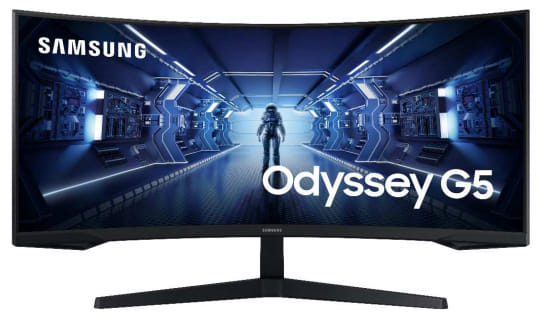 Samsung Odyssey G55T 34" WQHD 1ms 165Hz FreeSync Curved Monitor
