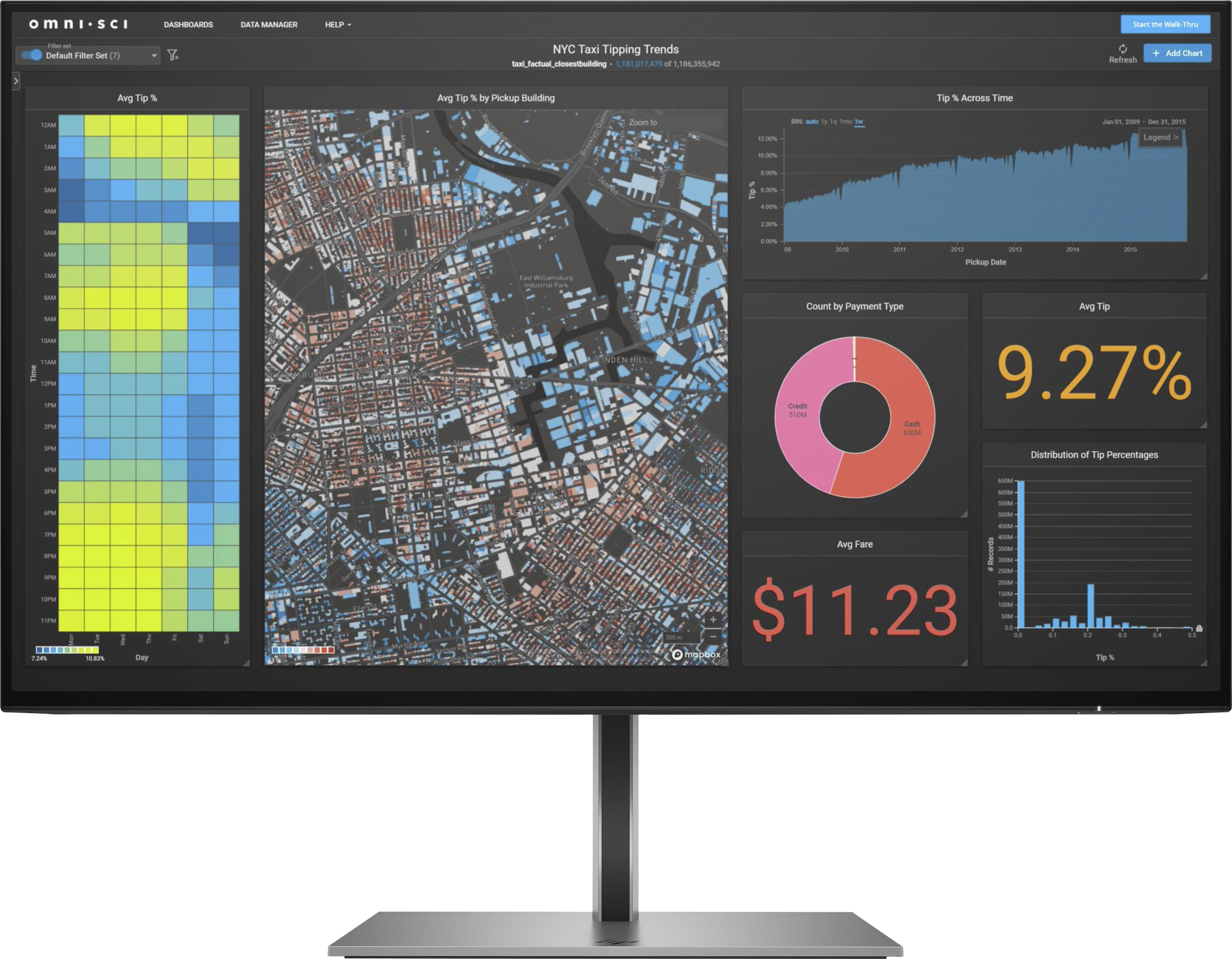 HP Z24f G3 23.8" Full HD IPS Monitor Silver