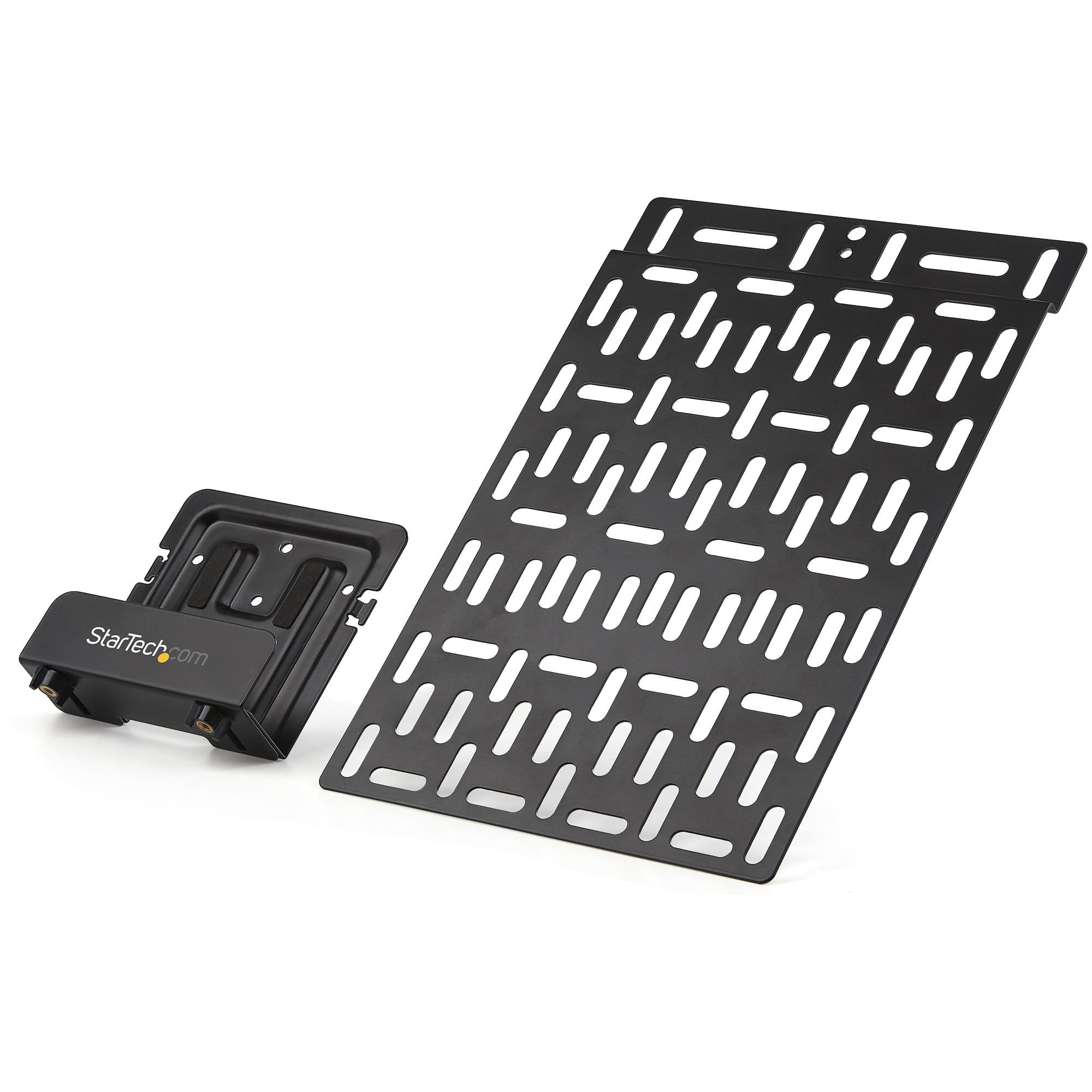 StarTech Universal TV Accessory Mount - AdjusTable & Wall Bracket Media Players/Router/Modem/AV Switches Extenders/Apple Hidden Cable Box Behind 11lb (5kg)