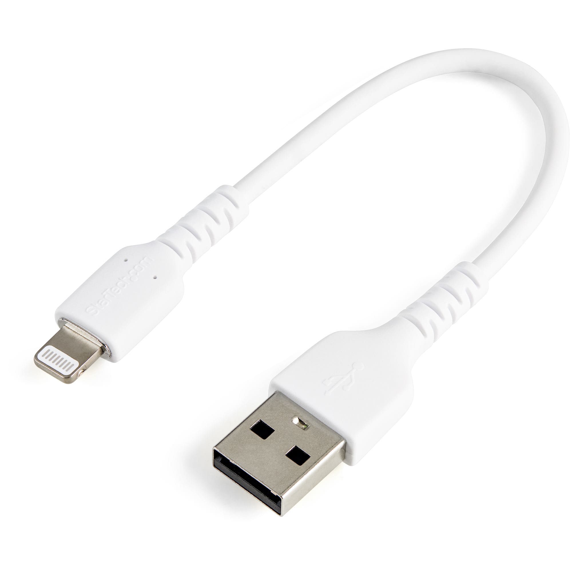 StarTech 15cm Durable USB-A to Lightning Cable - White