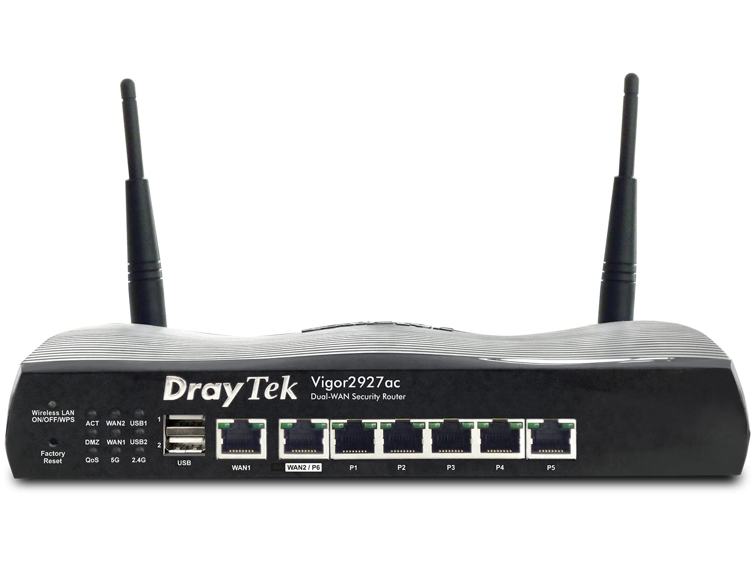 Draytek Vigor2927ac Wireless Router Gigabit Ethernet Dual-band (2.4 GHz / 5 GHz) Black