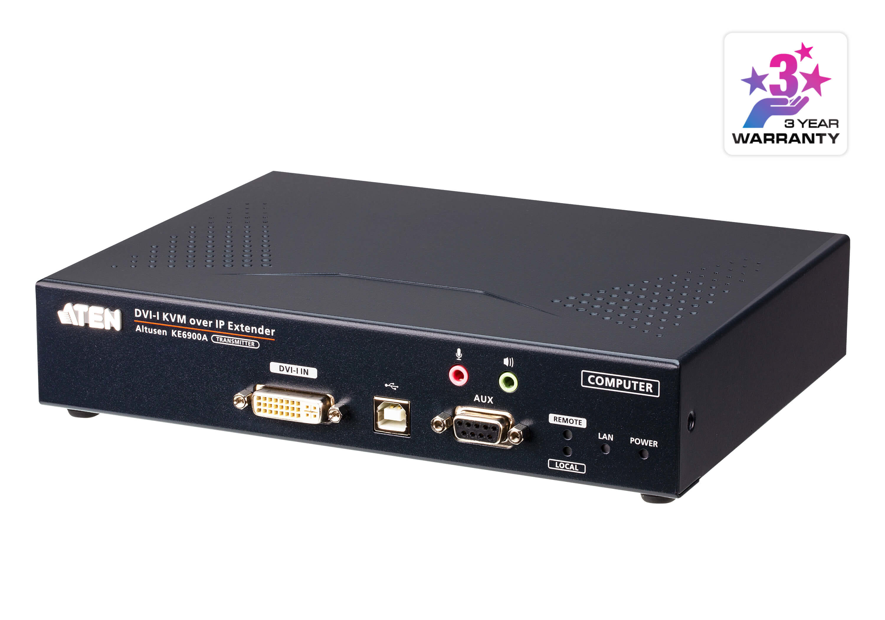 ATEN FHD DVI-I KVM Over IP Transmitter