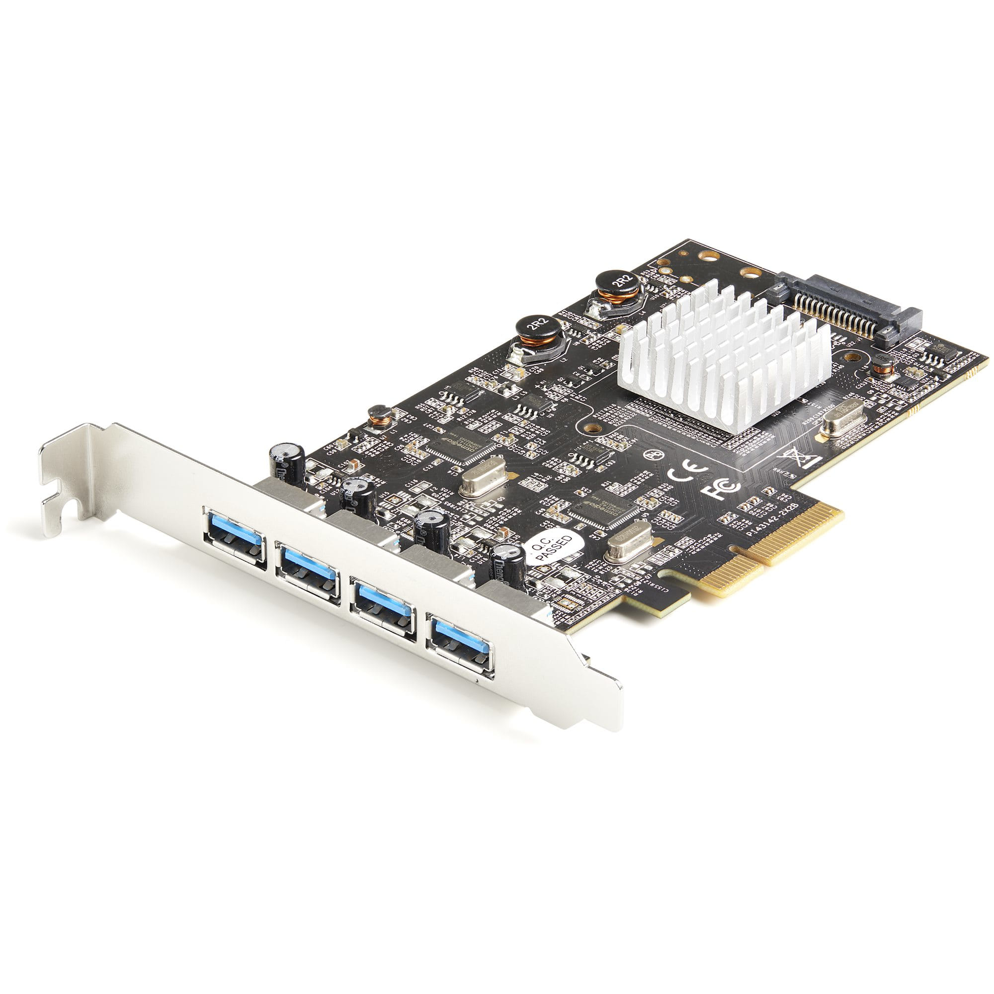 StarTech 4-Port USB PCIe Card - 10Gbps 3.1/3.2 Gen 2 Type-A PCI Express Expansion with Controllers 4x USB-A Add-On Adapter Windows/Mac/Linux