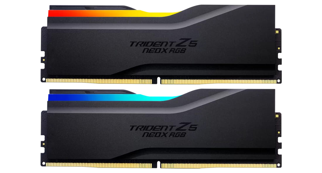 G.Skill Trident Z5 NeoX RGB F5-6000A3038F16GX2-TZ5NXRK 32GB (2x16GB) DDR5-6000 CL30 Memory - Black