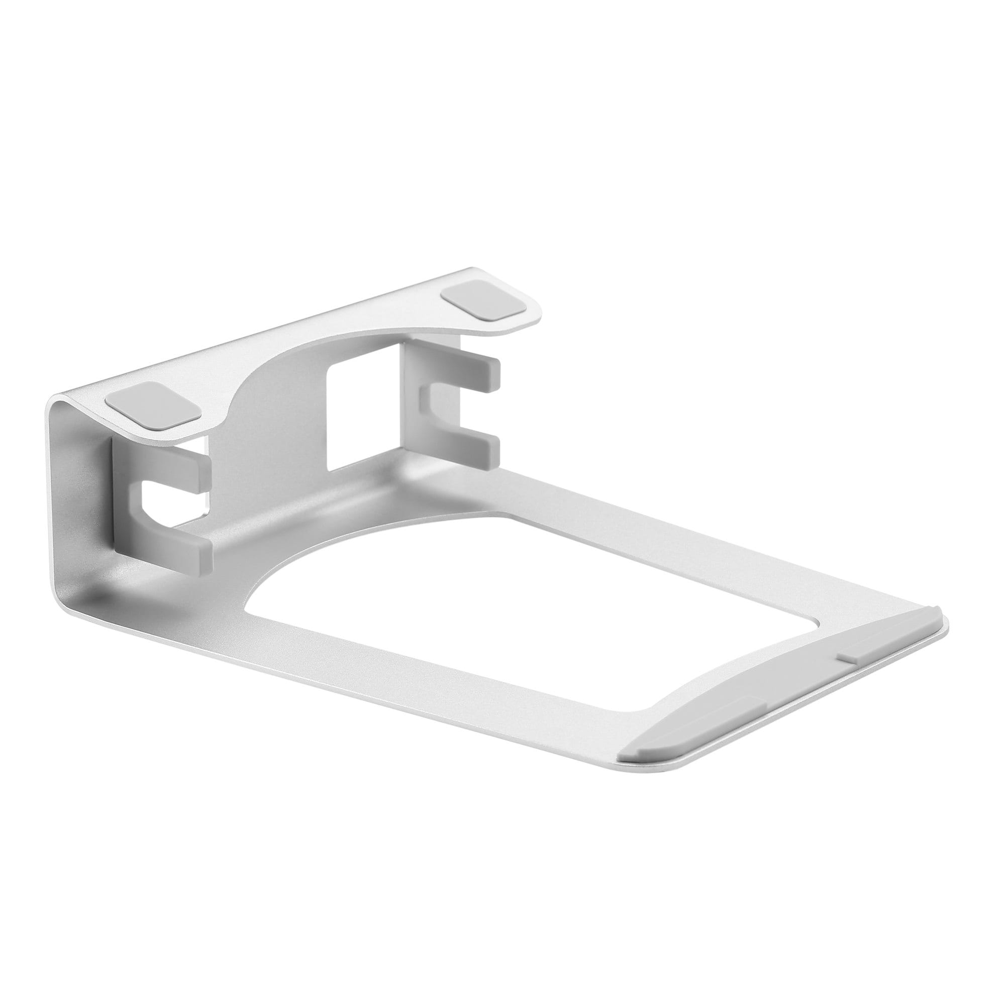 StarTech Laptop Stand - 2-in-1 Riser or Vertical Ideal for Ultrabooks & MacBook Pro/Air Ergonomic Angled Notebook Holder Office Desk Silver, Aluminum