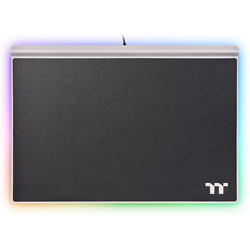Thermaltake Argent MP1 RGB Gaming Mouse Pad Black, Titanium