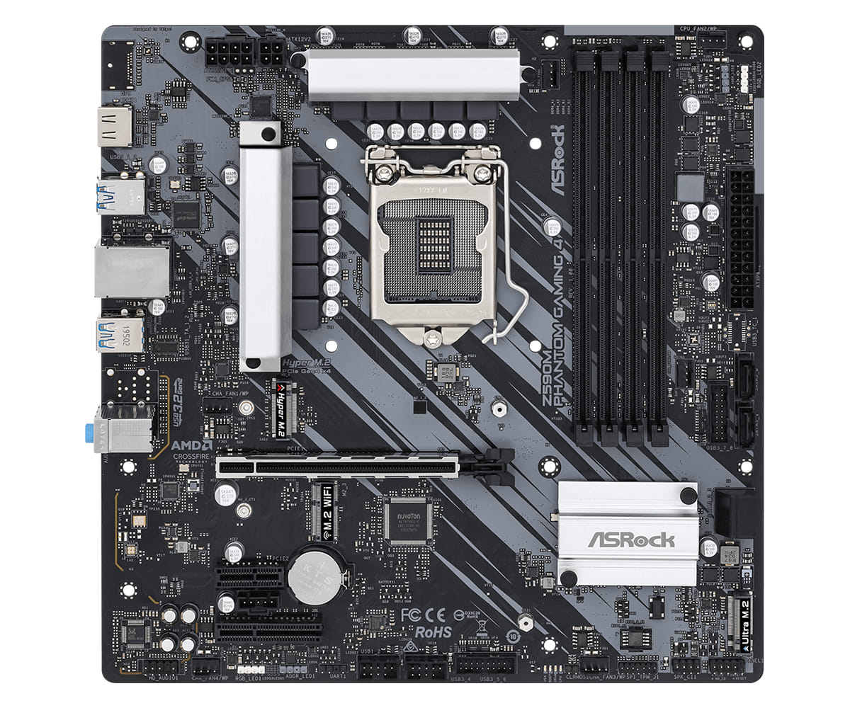 Asrock Z590M Phantom Gaming 4 LGA 1200 Micro ATX Motherboard