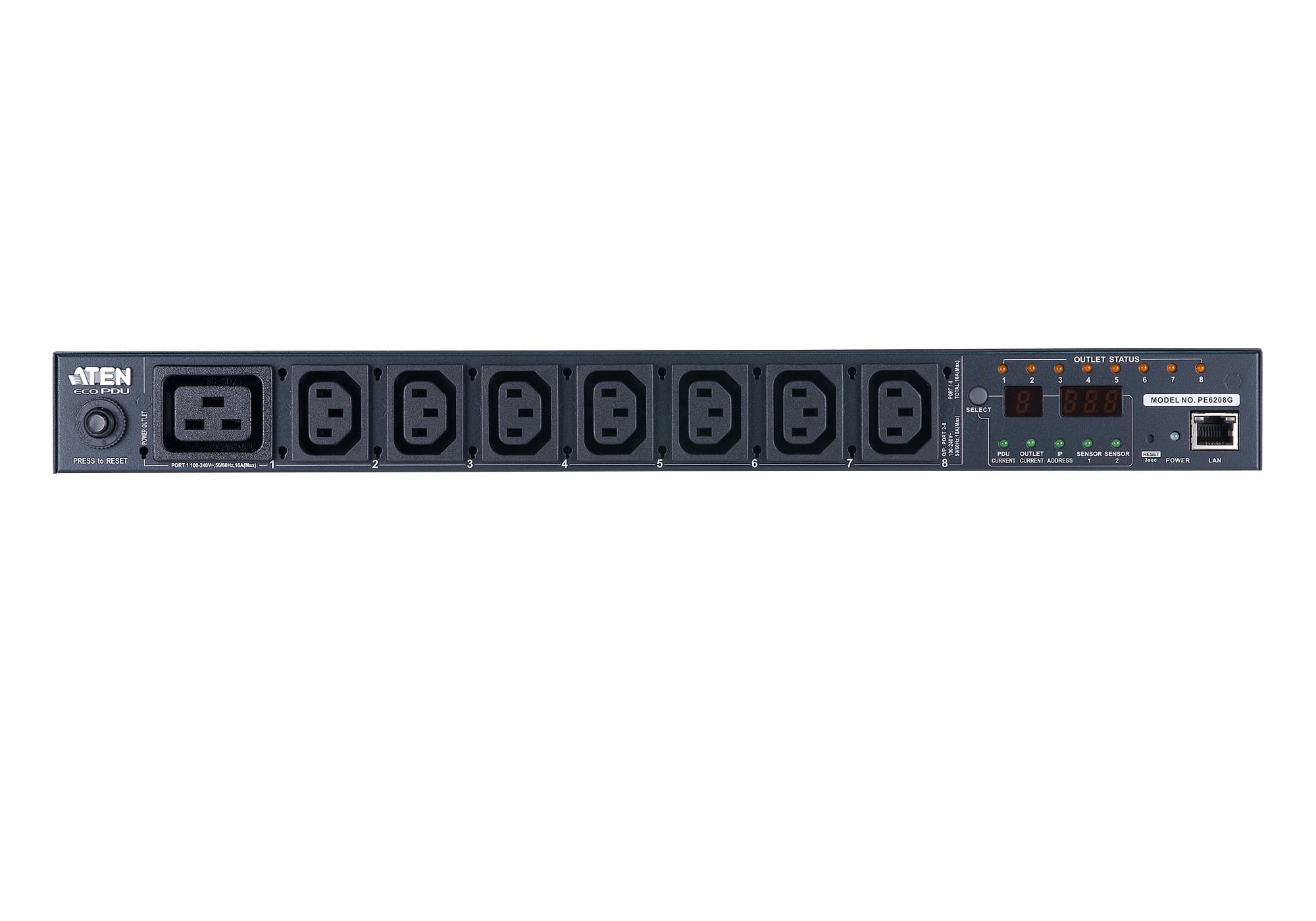 Aten 8-Port 16A Eco Power Distribution Unit