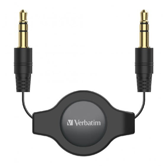 Verbatim Audio Cable 1m 3.5mm Black