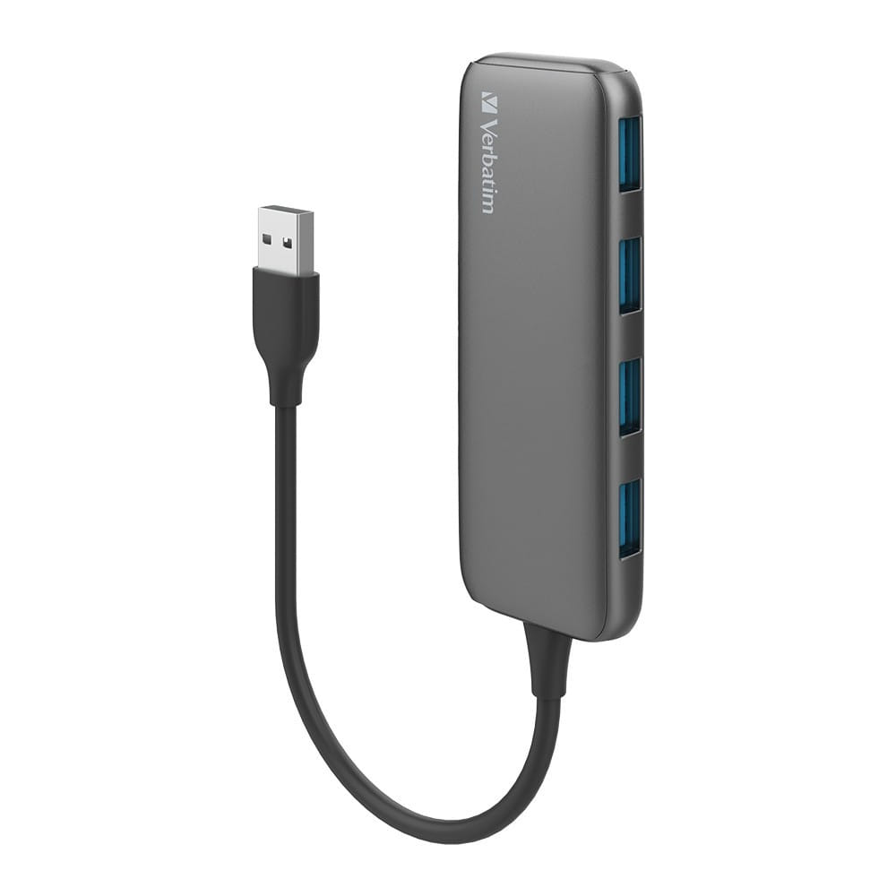 Verbatim USB A 3.0 Hub With 4X Grey