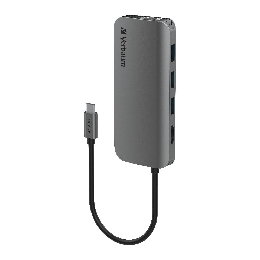 Verbatim USB-C Hub With Power Delivery 100W Space Grey