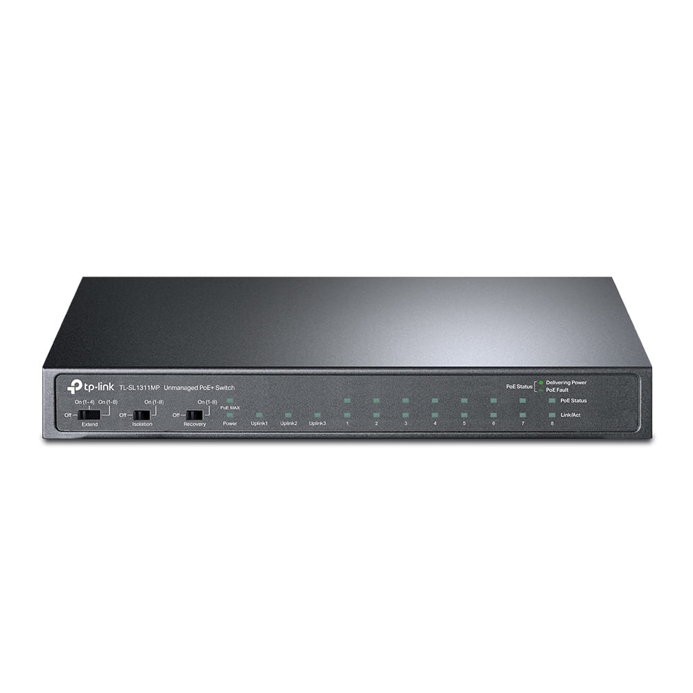 TP-LINK 8-Port 10/100Mbps + 3-Port Gigabit Desktop Switch With 8-Port PoE+