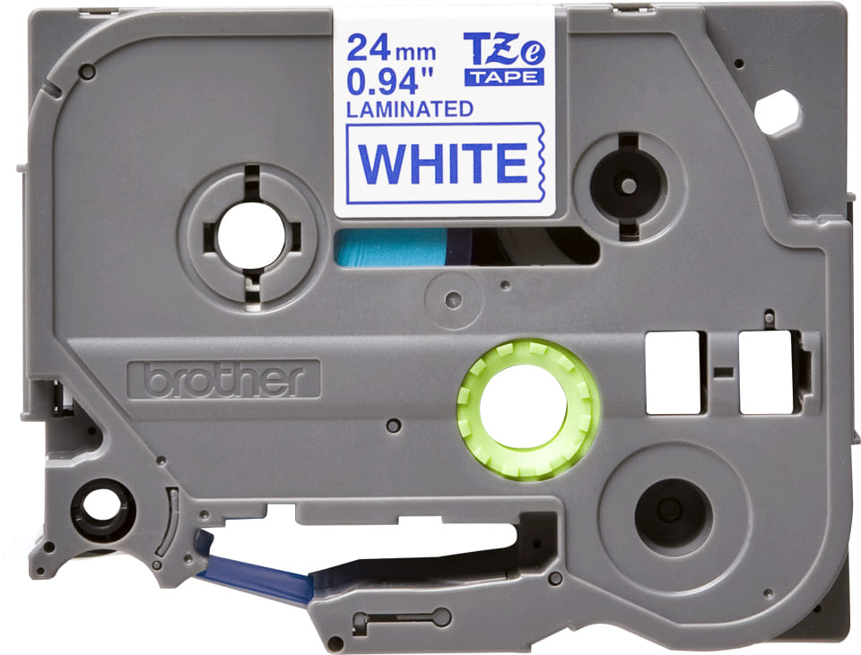 Brother 24MM Blue On White TZ Tape