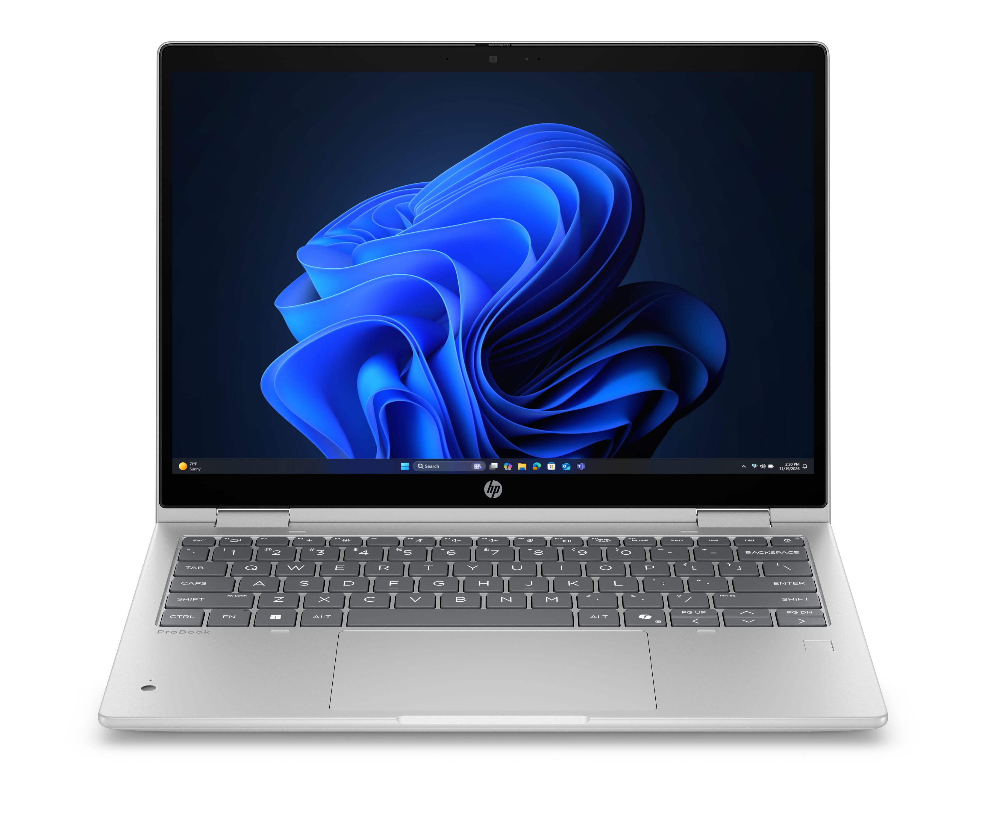 HP K12 ProBook 4 G2i FLIP 13" WUXGA Touchscreen Laptop, Core 7 350U, 16GB RAM, 512GB SSD, Windows 11 Pro