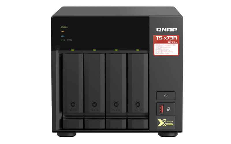 QNAP 4-Bay NAS (No Disk) QC 2.2GHz 8GB