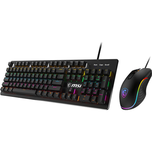 MSI FORGE GK300 Combo Blue US Gaming Keyboard and Mouse