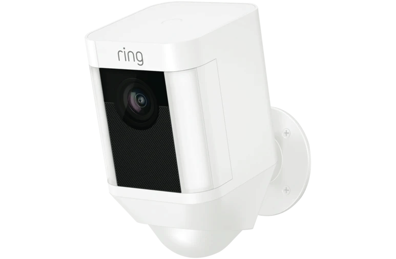 Ring Spotlight Wi-Fi Battery Camera - White