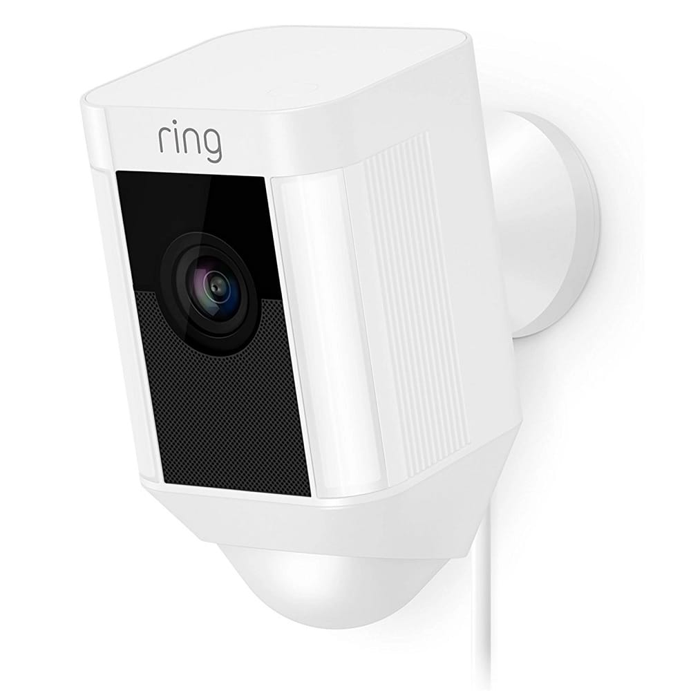 Ring Spotlight Wired Camera White